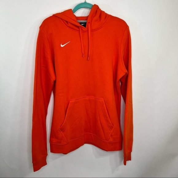 Nike Tops - NIKE Club Fleece Pullover Hoodie Orange Womens Size XL Tall